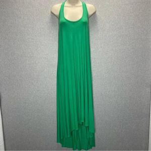 Tori Richard Honolulu Emerald Green High Low Jersey Knit Dress